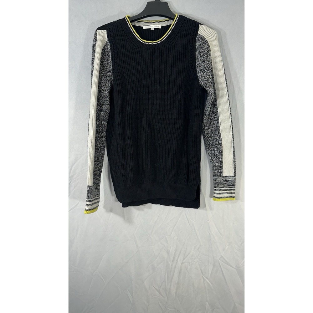 Victoria's‎ Secret Crewneck Knitted Pullover Sweater Black Gray Women's Medium